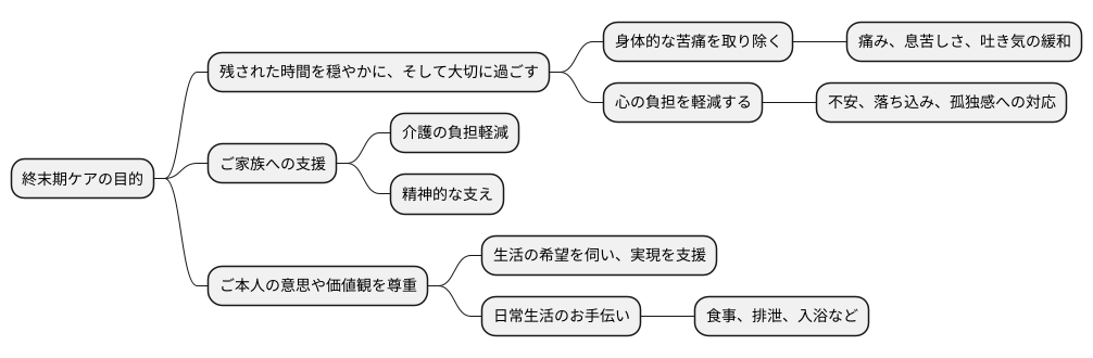 ケアの目的と内容