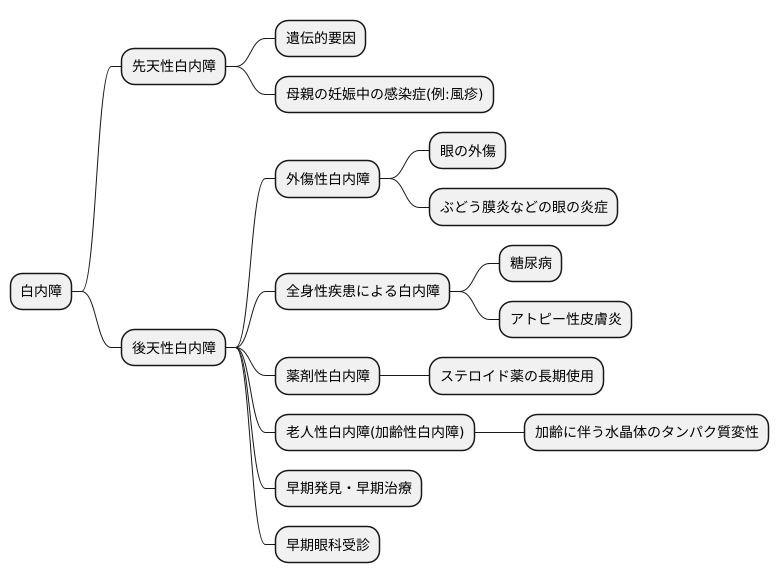 白内障の種類