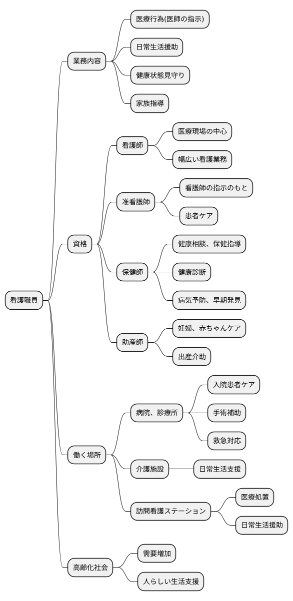 看護職員の定義