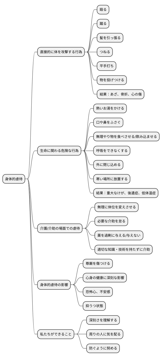 身体的虐待の定義