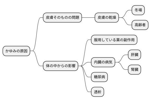 掻痒の主な原因