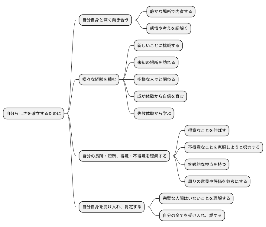 アイデンティティーの確立