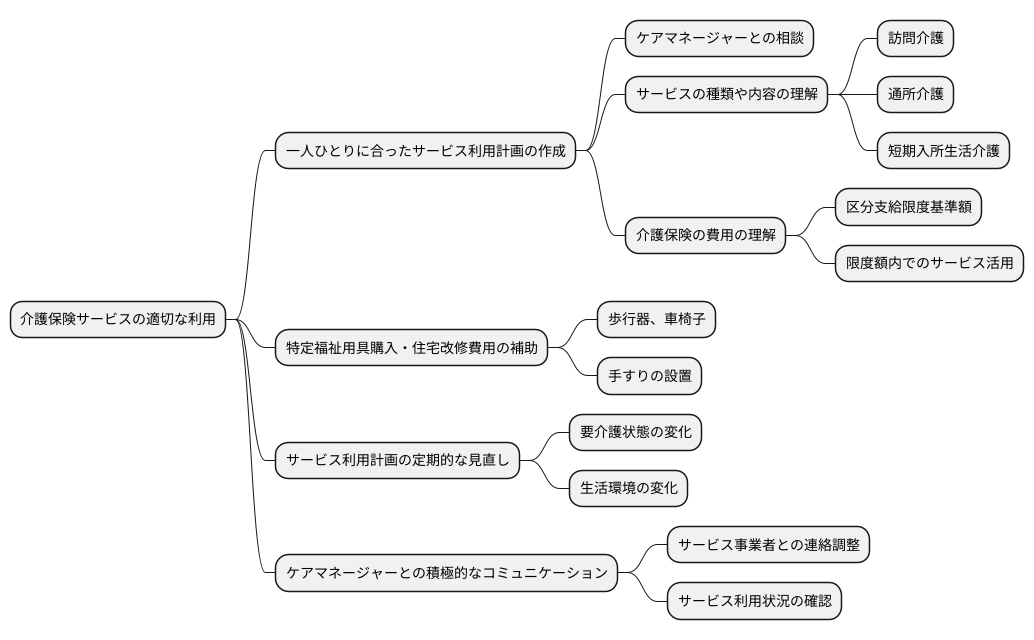 適切なサービス利用計画を