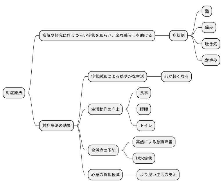 対症療法の目的