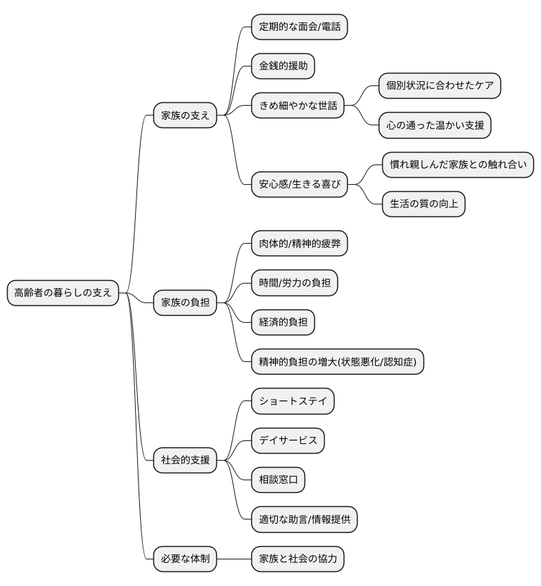 家族による支援