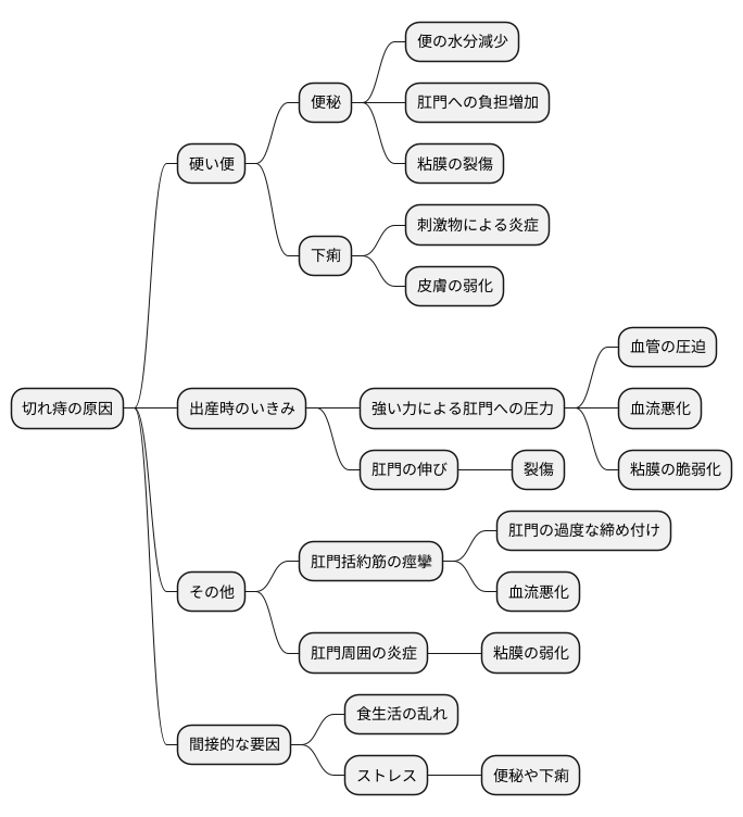 切れ痔の原因