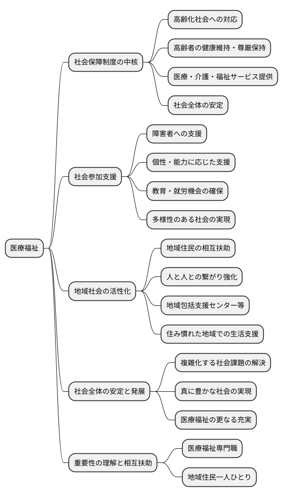 医療福祉の役割