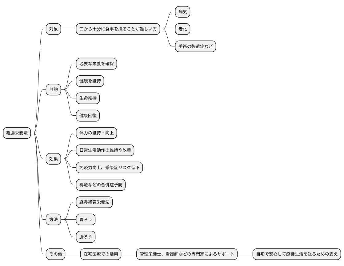 経腸栄養法とは