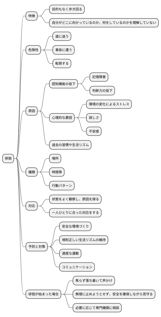 徘徊とは