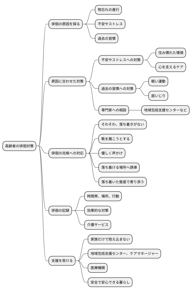 徘徊への対策