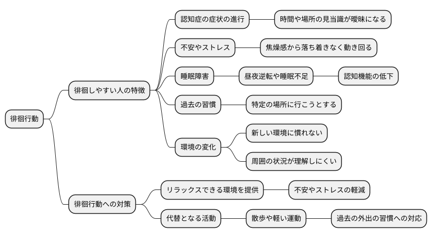 徘徊しやすい人の特徴